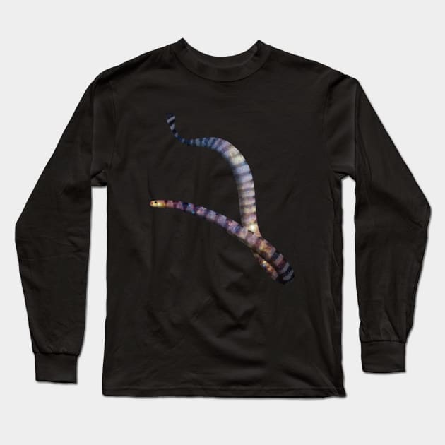 Galaxy Sea Snake Long Sleeve T-Shirt by Kristal Stittle